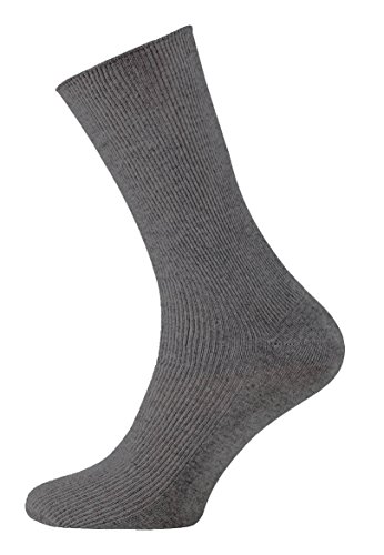 VCA pack de 8 Calcetines lisos sin goma o elástico algodón para hombre, Calcetines diabéticos. 39/42