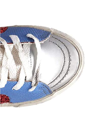 VCEGGDB Zapatillas de deporte de cuero de Francia para hombre Cacual Zapatos de deslizamiento, color Rojo, talla 37 1/3 EU