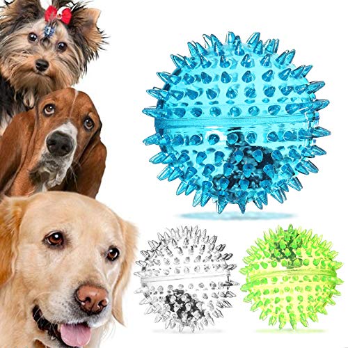 VECELA Pelota de Juguete para Perros, Pelotas para Perros Natural y no Tóxico Juguete de Limpieza para Dientes Duros Indestructibles para Perros Medianos Grandes