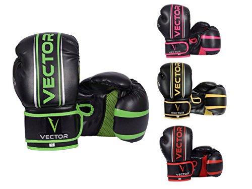 Vector Deportes Guantes de Boxeo para Hombres Mujeres, Maya Ocultar de Piel Hecho a Mano Estilo Pro para Kickboxing Sparring Saco Entrenamiento – Color Oro Rosa Verde Rojo – Talla 8 10 12 14 16 oz Vector Deportes Guantes de Boxeo para Hombres Mujeres, Maya Ocultar de Piel Hecho a Mano Estilo Pro para Kickboxing Sparring Saco Entrenamiento – Color Oro Rosa Verde Rojo – Talla 8 10 12 14 16 oz
