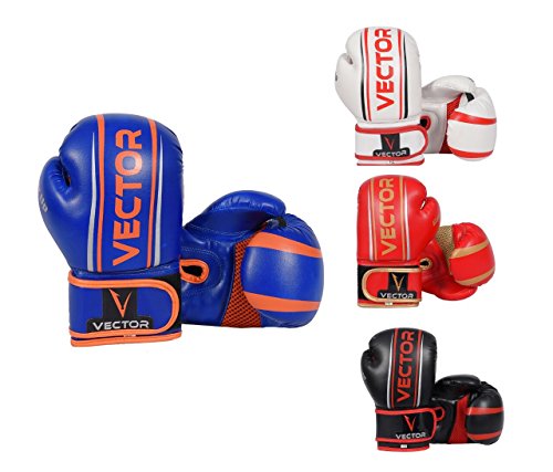 Vector Sports Guantes de Boxeo para niños, Entrenamiento de Boxeo, Saco de Boxeo, Guantes de Boxeo, Guantes de Boxeo, Muay tailandés, Kickboxing, Artes Marciales, Entrenamiento para niños y niñas.