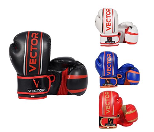 Vector Sports Guantes de Boxeo para niños, Entrenamiento de Boxeo, Saco de Boxeo, Guantes de Boxeo, Guantes de Boxeo, Muay tailandés, Kickboxing, Artes Marciales, Entrenamiento para niños y niñas.