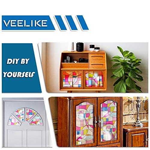 VEELIKE Vinilo Ventana Geométrico Vinilo Opaco Electrostaticos Vinilos Decorativos Vinilos Translucidos para Puertas de Cristal Ventanas 40cm x 300cm VEELIKE Vinilo Ventana Geométrico Vinilo Opaco Electrostaticos Vinilos Decorativos Vinilos Translucidos para Puertas de Cristal Ventanas 40cm x 300cm