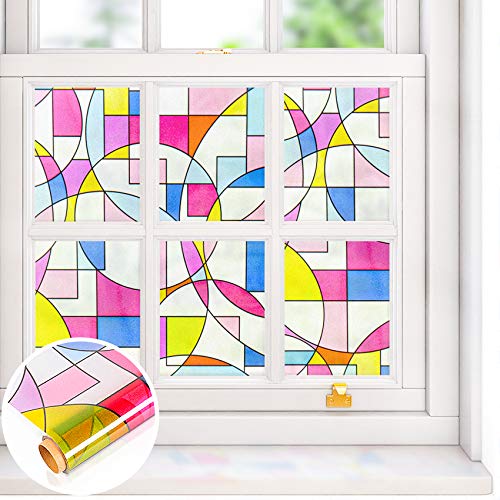VEELIKE Vinilo Ventana Geométrico Vinilo Opaco Electrostaticos Vinilos Decorativos Vinilos Translucidos para Puertas de Cristal Ventanas 40cm x 300cm VEELIKE Vinilo Ventana Geométrico Vinilo Opaco Electrostaticos Vinilos Decorativos Vinilos Translucidos para Puertas de Cristal Ventanas 40cm x 300cm