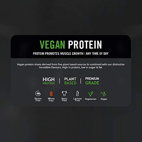 Vegan Protein Powder | 100% A Base de Plantas | Sin Gluten | Ecológico | Bajo en Grasas| THE PROTEIN WORKS | Chocolate y Caramelo | 500g