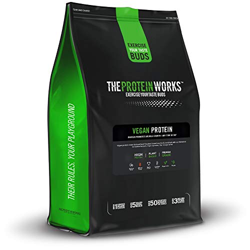 Vegan Protein Powder | 100% A Base de Plantas | Sin Gluten | Ecológico | Bajo en Grasas| THE PROTEIN WORKS | Crema de Vainilla | 1kg