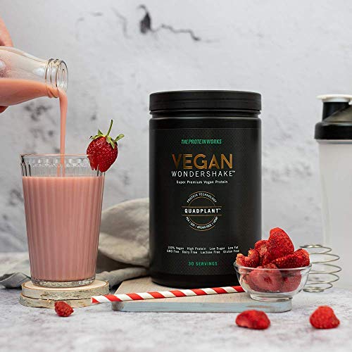 Vegan Wondershake Proteico | 100% Vegano, Combinación De Proteínas QuadPlant™, Batido En Polvo Libre De OGM | THE PROTEIN WORKS, Chocolate Doble, 750g Vegan Wondershake Proteico | 100% Vegano, Combinación De Proteínas QuadPlant™, Batido En Polvo Libre De OGM | THE PROTEIN WORKS, Chocolate Doble, 750g