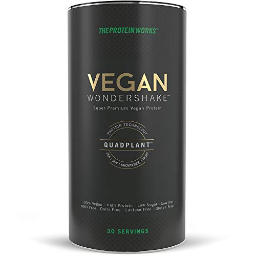 Vegan Wondershake Proteico | 100% Vegano, Combinación De Proteínas QuadPlant™, Batido En Polvo Libre De OGM | THE PROTEIN WORKS, Chocolate Doble, 750g