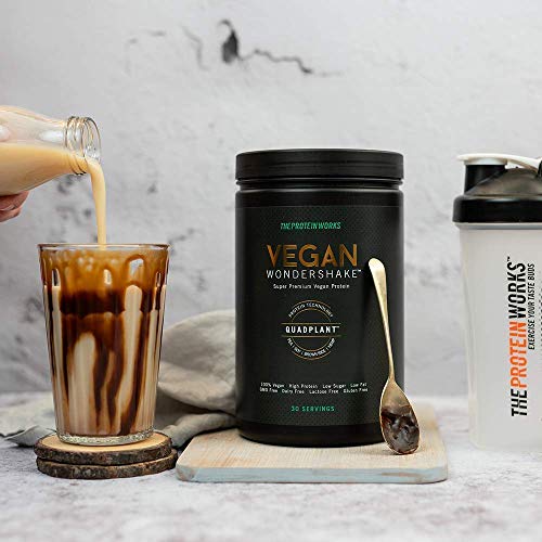 Vegan Wondershake Proteico | 100% Vegano, Combinación De Proteínas QuadPlant™, Batido En Polvo Libre De OGM | THE PROTEIN WORKS, Galletas con Nata, 750g