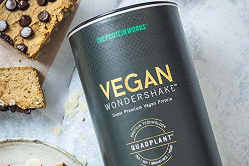 Vegan Wondershake Proteico | 100% Vegano, Combinación De Proteínas QuadPlant™, Batido En Polvo Libre De OGM | THE PROTEIN WORKS, Galletas con Nata, 750g