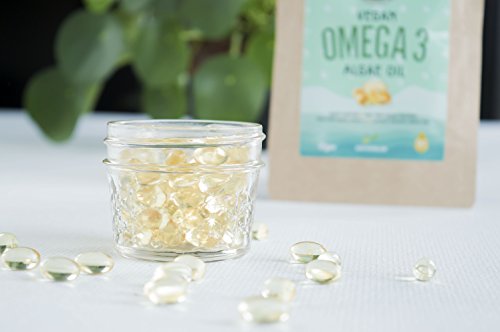 Vegano Omega 3 - Aceite de Algas, 90 Capsulas (250mg DHA/Capsula)