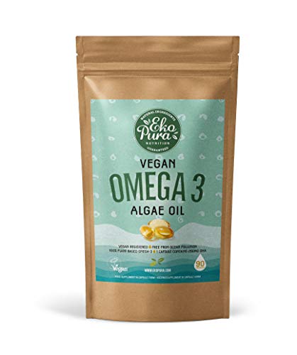 Vegano Omega 3 - Aceite de Algas, 90 Capsulas (250mg DHA/Capsula) Vegano Omega 3 - Aceite de Algas, 90 Capsulas (250mg DHA/Capsula)