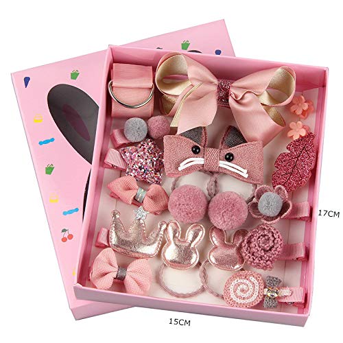 VEGCOO 54 Piezas Clips Pelo Bebe Niña y Gomas del Pelo Elásticos, Multicolor Horquillas Pelo Pinzas Bandas Accesorios para El Cabello con Caja de Regalo para Niña (A) VEGCOO 54 Piezas Clips Pelo Bebe Niña y Gomas del Pelo Elásticos, Multicolor Horquillas Pelo Pinzas Bandas Accesorios para El Cabello con Caja de Regalo para Niña (A)