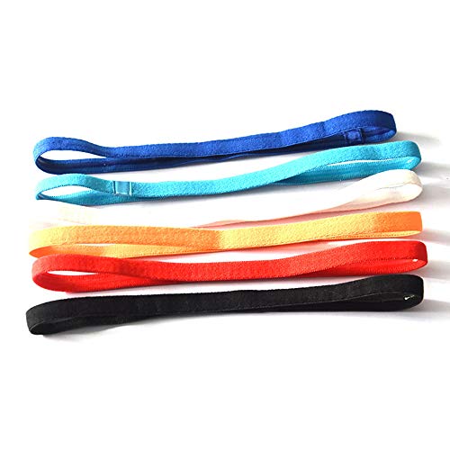 Vegena 14 Piezas Cinta Pelo Deporte, Diadema Deportiva Multicolor Elásticas Antideslizante Cintas de Pelo para Cabello Cintas de Pelo para Fitness para Mujer