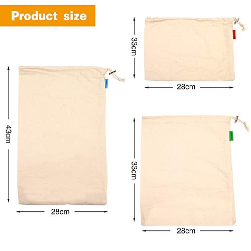 Vegena Bolsa Para El Pan, 3 Piezas Bolsas De Pan De Lino Natural Bolsa De Pan EcolóGica De AlgodóN OrgáNico, Con Asas Y Cierre De CordóN Para Frutas Y Verduras Vegena Bolsa Para El Pan, 3 Piezas Bolsas De Pan De Lino Natural Bolsa De Pan EcolóGica De AlgodóN OrgáNico, Con Asas Y Cierre De CordóN Para Frutas Y Verduras