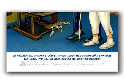 Veit's imágenes Wandbild Cartoon Fisioterapia Reizstrom Schmerztherapie - Nuevo Muy favorables en Ebay erststeitt!, Mittel 40x50mit Rahmen