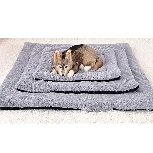 Vejaoo Colchones para Gatos Y Perros, Ambos Lados Disponibles -Colchones para Mascotas XZ014 (M (75 * 55CM), Wick Dark Blue)