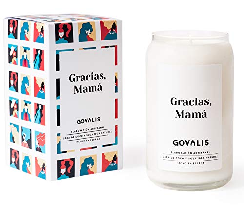 Vela Aromática Gracias, Mamá | Cera de Soja 100% Natural | 70-90 horas, Vela Perfumada Grande en Vaso, Olor a Flores, Regalos Originales para Mamás, Día de la Madre, Decoración, Yoga, Dormitorio, Baño Vela Aromática Gracias, Mamá | Cera de Soja 100% Natural | 70-90 horas, Vela Perfumada Grande en Vaso, Olor a Flores, Regalos Originales para Mamás, Día de la Madre, Decoración, Yoga, Dormitorio, Baño