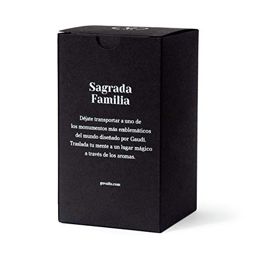 Vela Aromática Sagrada Familia Barcelona | Cera de Soja 100% Natural | 70-90 horas, Vela Perfumada Grande en Vaso, Viajes Recuerdos Barcelona, Regalos Originales, Decoración, Yoga, Dormitorio, Baño