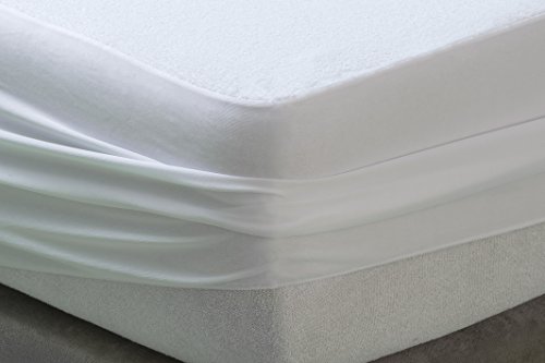 Velfont Aloe Vera – Protector de cColchón de aloe vera, resistente al agua y transpirable, disponible en varios tamaños, 90 x 200 cm Velfont Aloe Vera – Protector de cColchón de aloe vera, resistente al agua y transpirable, disponible en varios tamaños, 90 x 200 cm