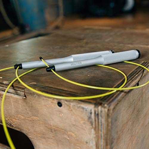 Velites Cuerda de Saltar lastrada para Crossfit, Boxeo y Fitness Vropes Fire 2.0 Comba de Velocidad de Aluminio (Lastres no incluidos) Velites Cuerda de Saltar lastrada para Crossfit, Boxeo y Fitness Vropes Fire 2.0 Comba de Velocidad de Aluminio (Lastres no incluidos)