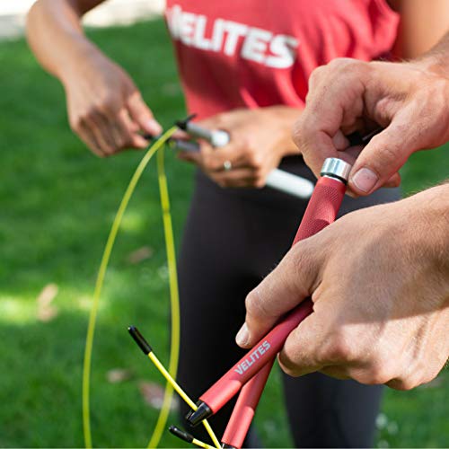 Velites Fire 2.0 - Cuerda de Saltar Crossfit Unisex y Adulto, 21 cm, Color Plateado Velites Fire 2.0 - Cuerda de Saltar Crossfit Unisex y Adulto, 21 cm, Color Plateado