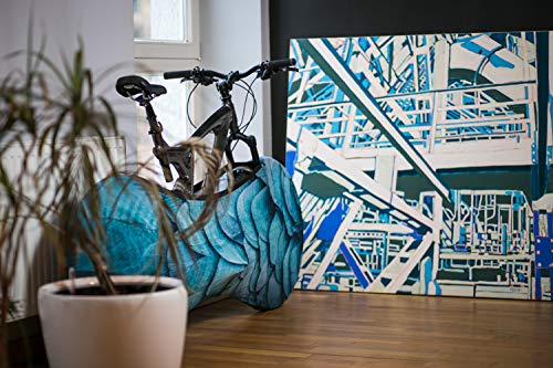 Velo Sock Funda cubre bicicletas para interiores – FEATHERS – La mejor solución para mantener los suelos y las paredes LIBRES DE SUCIEDAD – Sirve para el 99% de las bicicletas para ADULTOS
