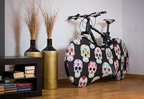 Velo Sock Skulls Bike Cover, Unisex-Adult, Sirve para EL 99% DE Las Bicicletas para Adultos Velo Sock Skulls Bike Cover, Unisex-Adult, Sirve para EL 99% DE Las Bicicletas para Adultos