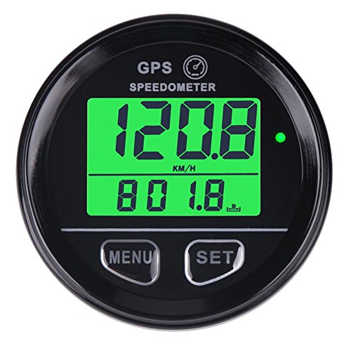 Velocímetro cuentakilómetros GPS digital con retroiluminación de Searon, impermeable, alarma de alta velocidad, compatible con vehículos, motocicletas, quads y UTV Velocímetro cuentakilómetros GPS digital con retroiluminación de Searon, impermeable, alarma de alta velocidad, compatible con vehículos, motocicletas, quads y UTV