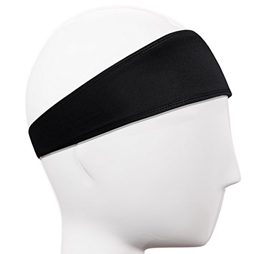 Venda para Hombre - Sudadera Deportiva para Correr, Ciclismo, Yoga, Baloncesto - Pelo elástico para la Humedad, 2 Paquetes Negro Venda para Hombre - Sudadera Deportiva para Correr, Ciclismo, Yoga, Baloncesto - Pelo elástico para la Humedad, 2 Paquetes Negro