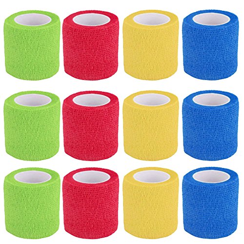 Vendaje cohesivo,12 Vendajes Elásticos Adhesivos Adhesivos Para Camuflaje de La Pegatina de Bicicleta de Caza (A) Vendaje cohesivo,12 Vendajes Elásticos Adhesivos Adhesivos Para Camuflaje de La Pegatina de Bicicleta de Caza (A)