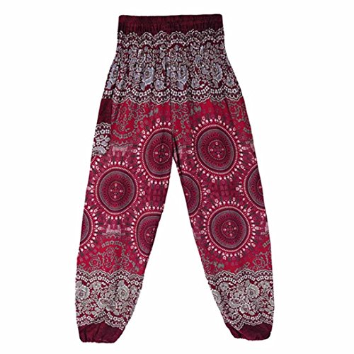 Venmo Hombres Mujeres tailandesas Pantalones de harén Festival Hippy Delantal Hippie Alta Cintura Pantalones de Yoga (Vino, Tamaño Libre) Venmo Hombres Mujeres tailandesas Pantalones de harén Festival Hippy Delantal Hippie Alta Cintura Pantalones de Yoga (Vino, Tamaño Libre)