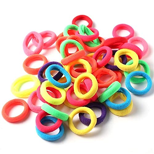 Venta al por Mayor 50pcs / Lot Girls 3.0 CM Bandas elásticas de Nylon for el Cabello Bandas de Goma Gomas for el Cabello Cuerdas for el Cabello Accesorios for el Cabello Cintas para el Pelo