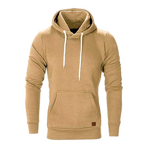 ¡Venta de liquidación! Sudadera con Capucha Hombre Hoodie Adolescentes Chico Pullover Básico Top Chandal Hombres Blusa Clásico Ropa Deportivos Casual Streetwear Yvelands(Khaki F,XL) ¡Venta de liquidación! Sudadera con Capucha Hombre Hoodie Adolescentes Chico Pullover Básico Top Chandal Hombres Blusa Clásico Ropa Deportivos Casual Streetwear Yvelands(Khaki F,XL)