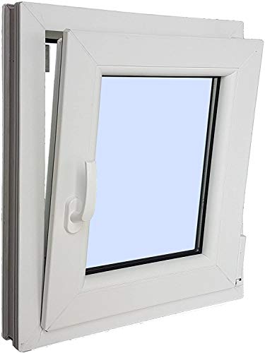 Ventanastock PVCB0001L Ventana PVC Oscilobatiente, Blanco