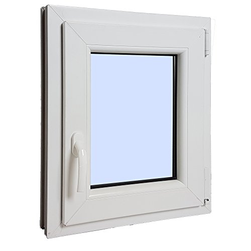 Ventanastock PVCB0001L Ventana PVC Oscilobatiente, Blanco