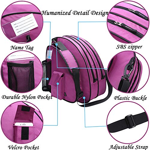 VENTCY Bolsa para Patines, Bolsa Patines Adulto, Bolsa Patines Ruedas, Bolsa Patines Línea para Nina, Bolsa Patines 4 Ruedas hasta El Tamaño 43 (EU) Púrpura VENTCY Bolsa para Patines, Bolsa Patines Adulto, Bolsa Patines Ruedas, Bolsa Patines Línea para Nina, Bolsa Patines 4 Ruedas hasta El Tamaño 43 (EU) Púrpura