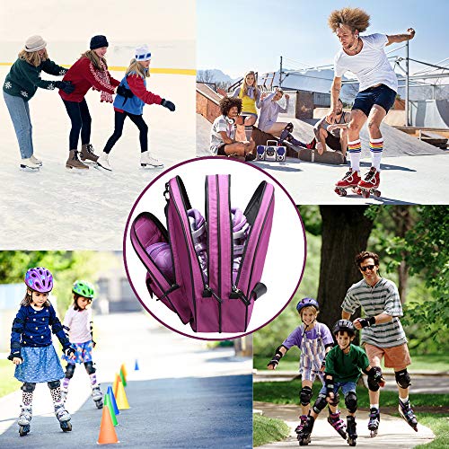 VENTCY Bolsa para Patines, Bolsa Patines Adulto, Bolsa Patines Ruedas, Bolsa Patines Línea para Nina, Bolsa Patines 4 Ruedas hasta El Tamaño 43 (EU) Púrpura VENTCY Bolsa para Patines, Bolsa Patines Adulto, Bolsa Patines Ruedas, Bolsa Patines Línea para Nina, Bolsa Patines 4 Ruedas hasta El Tamaño 43 (EU) Púrpura