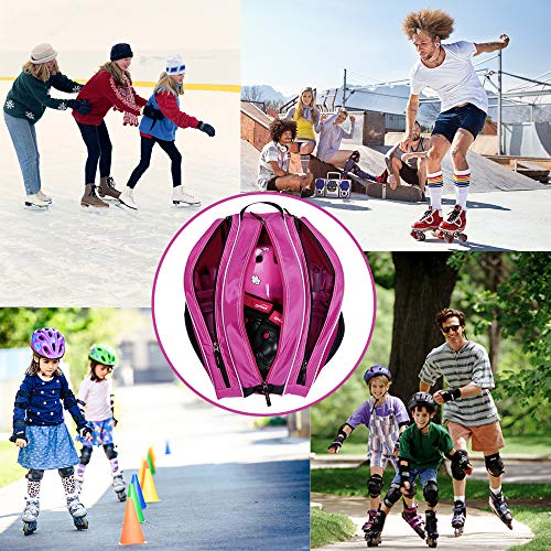 VENTCY Bolsa para Patines, Bolsa Patines Adulto, Bolsa Patines Ruedas, Bolsa Patines Línea para Nina, Bolsa Patines 4 Ruedas hasta El Tamaño 45 (EU) Rosa roja VENTCY Bolsa para Patines, Bolsa Patines Adulto, Bolsa Patines Ruedas, Bolsa Patines Línea para Nina, Bolsa Patines 4 Ruedas hasta El Tamaño 45 (EU) Rosa roja