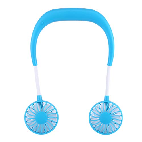Ventilador Deportivo de Carga Ventilador de Cuello Colgante Ventilador portátil Perezoso Ventilador de Escritorio para Estudiantes (Azul) Ventilador Deportivo de Carga Ventilador de Cuello Colgante Ventilador portátil Perezoso Ventilador de Escritorio para Estudiantes (Azul)