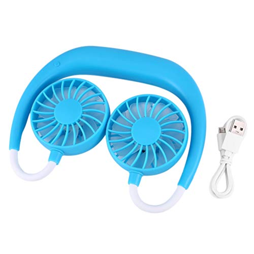 Ventilador Deportivo de Carga Ventilador de Cuello Colgante Ventilador portátil Perezoso Ventilador de Escritorio para Estudiantes (Azul) Ventilador Deportivo de Carga Ventilador de Cuello Colgante Ventilador portátil Perezoso Ventilador de Escritorio para Estudiantes (Azul)