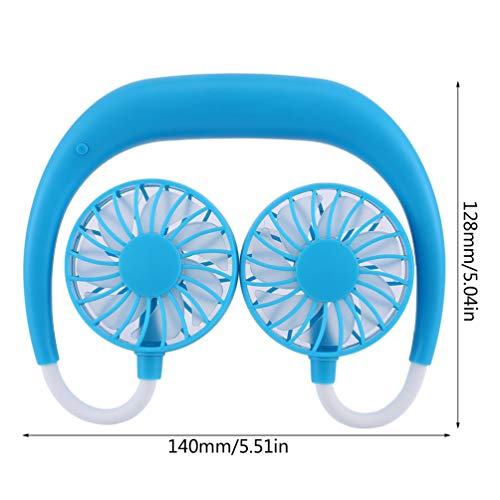 Ventilador Deportivo de Carga Ventilador de Cuello Colgante Ventilador portátil Perezoso Ventilador de Escritorio para Estudiantes (Azul) Ventilador Deportivo de Carga Ventilador de Cuello Colgante Ventilador portátil Perezoso Ventilador de Escritorio para Estudiantes (Azul)