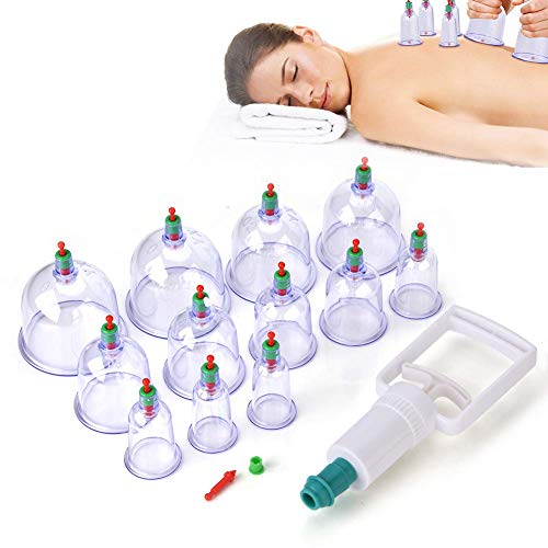 Ventosa de Masaje Cuerpo Copa de Succión Vacío Tradicional Chino para la Salud (12 copas) Ventosa de Masaje Cuerpo Copa de Succión Vacío Tradicional Chino para la Salud (12 copas)