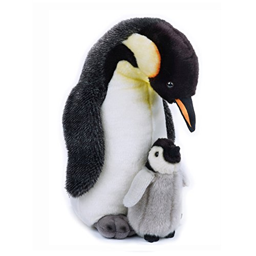 Venturelli Pingüino con Baby NGS Pájaro volátil Peluches Juguete 121,, 8004332708216 