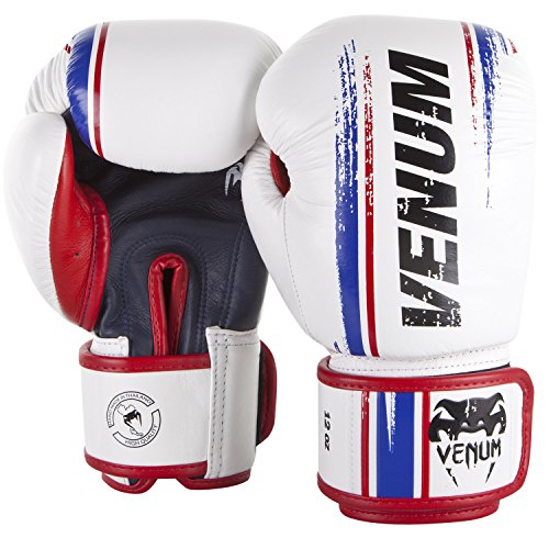 VENUM Bangkok Spirit Guantes de Boxeo, Unisex Adulto, Blanco, 16oz