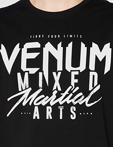 VENUM Camiseta MMA Classic 20 para Hombre, Hombre, Camiseta, VENUM-03855-128-L, Negro Plata, Large