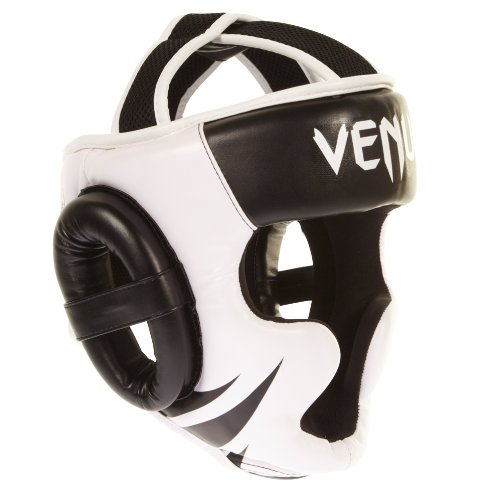 VENUM Challenger 2.0 Casco MMA, Unisex Adulto, Negro/Blanco, Talla Única