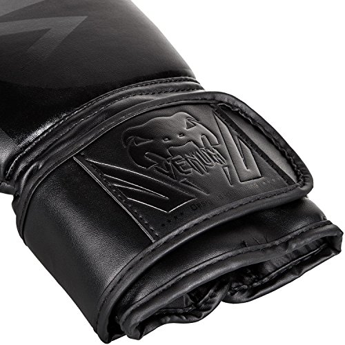 VENUM Challenger 2.0 Guantes de Boxeo, Unisex Adulto, Negro/Negro Matte, 12 oz