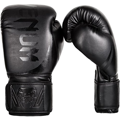 VENUM Challenger 2.0 Guantes de Boxeo, Unisex Adulto, Negro/Negro Matte, 12 oz