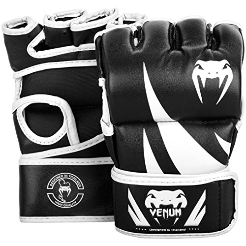 VENUM Challenger 2.0 Guantes de MMA sin plugar, Unisex Adulto, Negro, L/XL